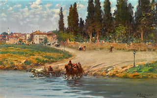 Fausto Zonaro - At The Waters Edge.webp