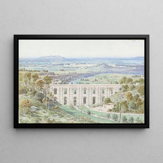 Fdor Hoffbauer - Laqueduc Mdicis dArcueil Val de Marne et vue gnrale de Paris prise de laqueduc dArceuil.webp