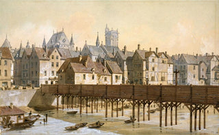 Fdor Hoffbauer - Le Grand Chtelet et le pont de Bois 16211645.webp