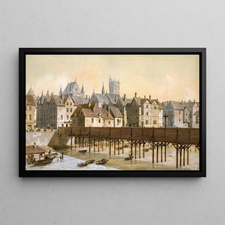 Fdor Hoffbauer - Le Grand Chtelet et le pont de Bois 16211645.webp