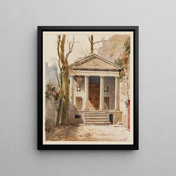 Le temple d'Amitié rue Jacob - Fédor Hoffbauer — kehystetty taideteos seinällä