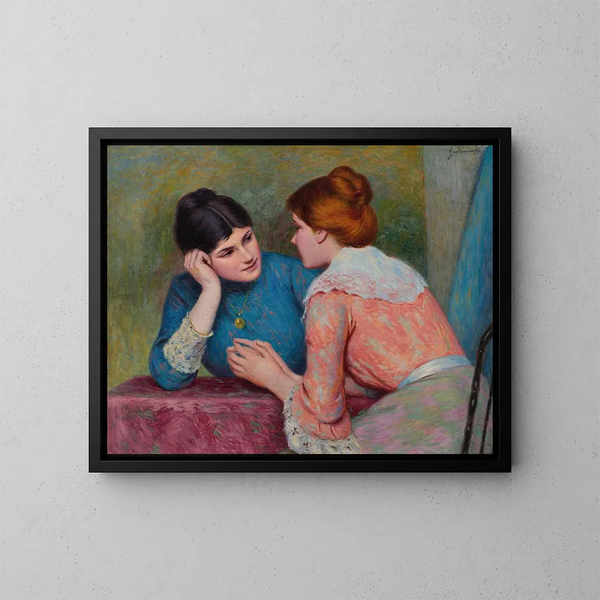 Conversation - Federico Zandomeneghi — kehystetty taideteos seinällä
