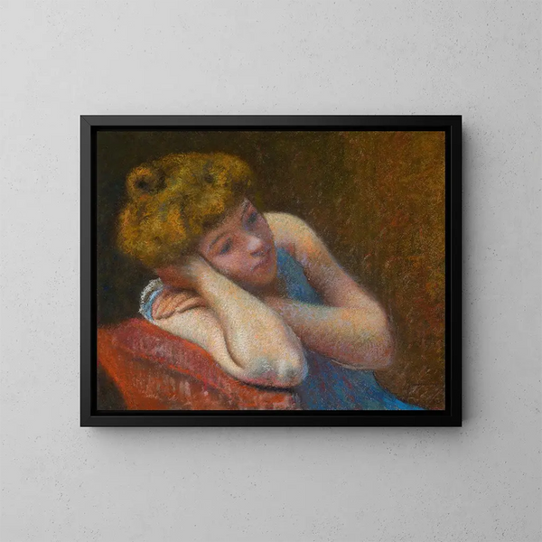 Le repos - Federico Zandomeneghi — kehystetty taideteos seinällä