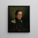Portrait d'un jeune officier - Fedor Tulov — kehystetty taideteos seinällä