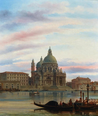 Felice Auguste Rezia - Venice a View of Santa Maria della Salute.webp