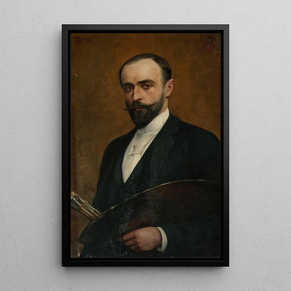 Feliks Cichocki - Selfportrait with palette.webp