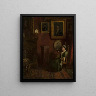 Felix Possart - Portrait of a woman in an armchair.webp