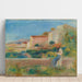 Maalauksen jäljennös Naiskuva istumassa, La Maison de la Poste à Cagnes - Pierre-Auguste Renoir