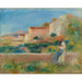 Maalauksen jäljennös Naiskuva istumassa, La Maison de la Poste à Cagnes - Pierre-Auguste Renoir