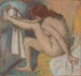 Nainen Kuivaamassa Jalkaansa - Edgar Degas — näkymä teoksesta