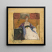 Nainen istuu - Edwin Austin Abbey — kehystetty taideteos seinällä
