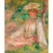 Maalauksen jäljennös Nainen puutarhassa - Pierre-Auguste Renoir