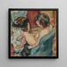 Nainen koiran kanssa - Jules Pascin — kehystetty taideteos seinällä