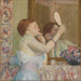 Nainen peilin kanssa - Frederick Carl Frieseke — näkymä teoksesta