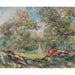 Maalauksen jäljennös Naisten maalaus maisemassa - Pierre-Auguste Renoir