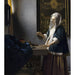 Maalauksen jäljennös Nainen pitämässä vaa'aa - Johannes Vermeer