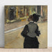 Maalauksen jäljennös Nainen maalaus takaa päin (Museovierailu) - Edgar Degas