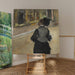Maalauksen jäljennös Nainen maalaus takaa päin (Museovierailu) - Edgar Degas