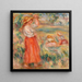 Naiset pelloilla - Pierre-Auguste Renoir — kehystetty taideteos seinällä