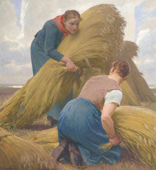 Femmes liant le blé - Arthur Kampf