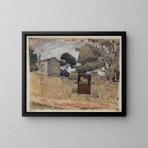 Rue du Chevalier de La Barre - Ferdinand Boberg — kehystetty taideteos seinällä