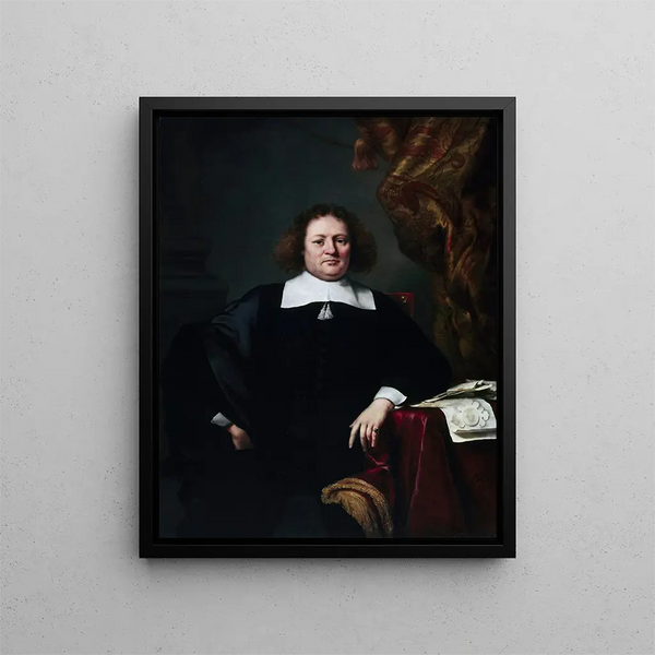 Portrait de Sir John Hebdon - Ferdinand Bol — kehystetty taideteos seinällä