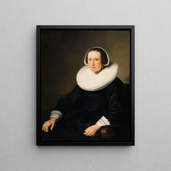 Portrait d'une dame - Ferdinand Bol — kehystetty taideteos seinällä
