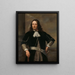 Merikapteeni Aert van Nesin (todennäköisesti varamarsalkka) 1626-1693 - Ferdinand Bol — kehystetty taideteos seinällä