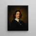 Portrait of a man (Conflit de cas) - Ferdinand Bol — kehystetty taideteos seinällä