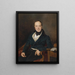 Portrait d'August Walter - Ferdinand Georg Waldmüller — kehystetty taideteos seinällä