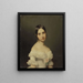 Portrait d'une fille - Ferdinand Georg Waldmüller — kehystetty taideteos seinällä