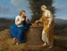 Le Christ et la Samaritaine - Ferdinand Georg Waldmüller — näkymä teoksesta