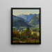 Le Dachstein de Sophien-Doppelblick près d'Ischl - Ferdinand Georg Waldmüller — kehystetty taideteos seinällä