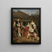 Le notaire Dr. Josef August Eltz avec son épouse Caroline née Schaumburg et leurs huit enfants à Ischl - Ferdinand Georg Waldmüller — kehystetty taideteos seinällä