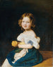Emilie Werner, la fille du couple marié Johann et Magdalena Werner - Ferdinand Georg Waldmüller — näkymä teoksesta