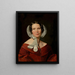 Mme von Bartsch - Ferdinand Georg Waldmüller — kehystetty taideteos seinällä