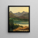 Lac Wolfgangsee avec le massif du Dachstein - Ferdinand Georg Waldmüller — kehystetty taideteos seinällä