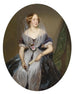 Portrait d'une noble dame - Ferdinand Georg Waldmüller — näkymä teoksesta