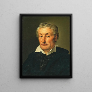 Ferdinand Georg Waldmller - Portrait of a Gentleman with Wavy White Hair.webp