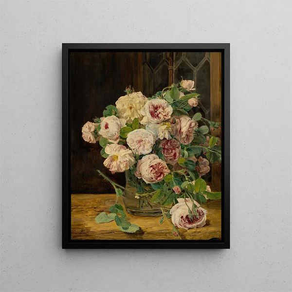 Ferdinand Georg Waldmller - Rosenstrau am Fenster.webp