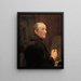Autoportrait devant le chevalet - Ferdinand Georg Waldmüller — kehystetty taideteos seinällä