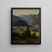 Le Dachstein vu depuis la Sophienplatz - Ferdinand Georg Waldmüller — kehystetty taideteos seinällä
