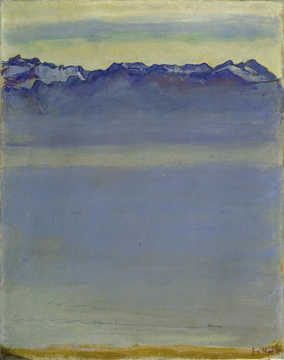 Ferdinand Hodler - Lake Geneva with the Savoy Alps.webp