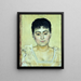 Portrait de Madame de R - Ferdinand Hodler — kehystetty taideteos seinällä