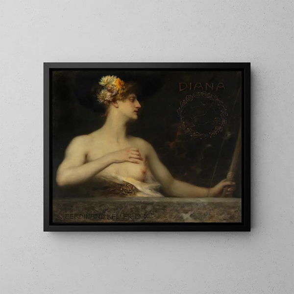 Diane - Ferdinand Keller — kehystetty taideteos seinällä
