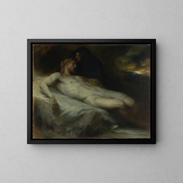Kristuksen nyyhkytys - Ferdinand Keller — kehystetty taideteos seinällä