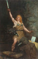 Siegfried-maalaus takomossa - Ferdinand Leeke — näkymä teoksesta