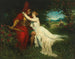 Richard Wagnerin oopperan Venusberg-näytelmässä Tannhäuser ja Venus -maalaus Ferdinand Leeke — näkymä teoksesta