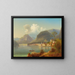 Vue de Hallstatt - Ferdinand Lepié — kehystetty taideteos seinällä