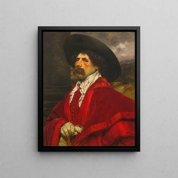 Un cavalier assis - Ferdinand Roybet — kehystetty taideteos seinällä